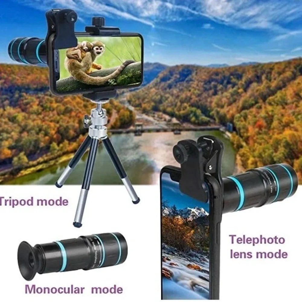 Mobile Phone Telescope Lens - White